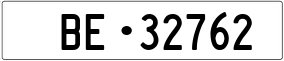 Trailer License Plate